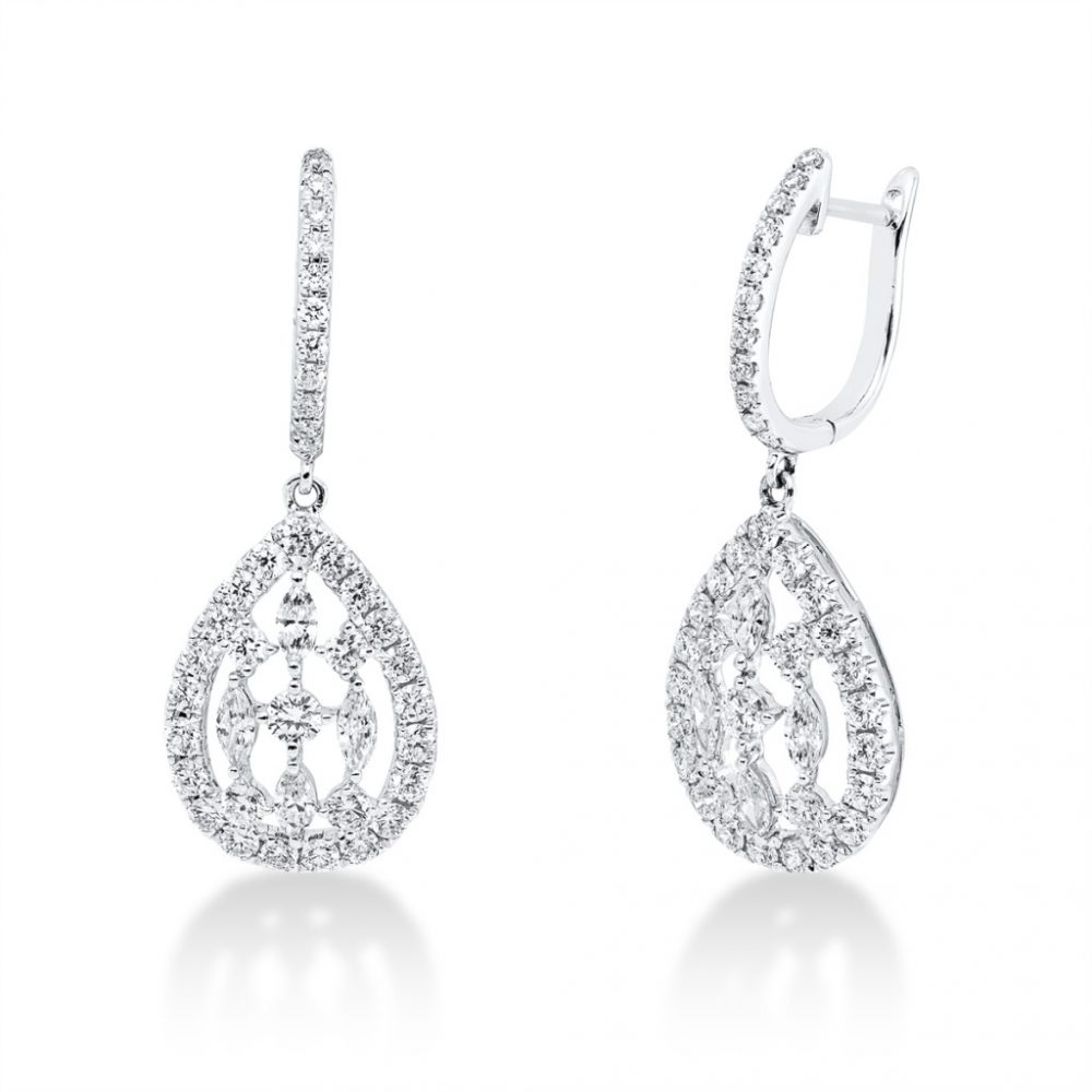 Whitegold Diamond Earrings