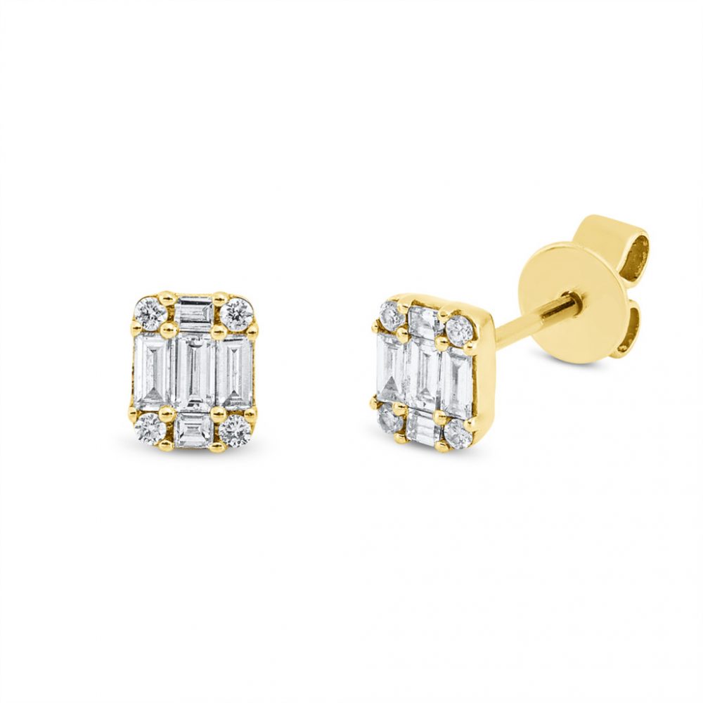 Yellowgold Diamond Earrings