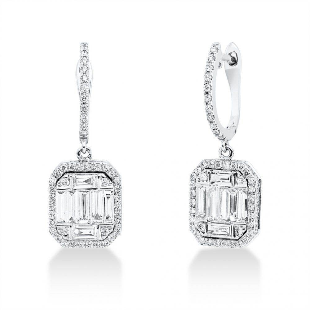 Whitegold Diamond Earrings