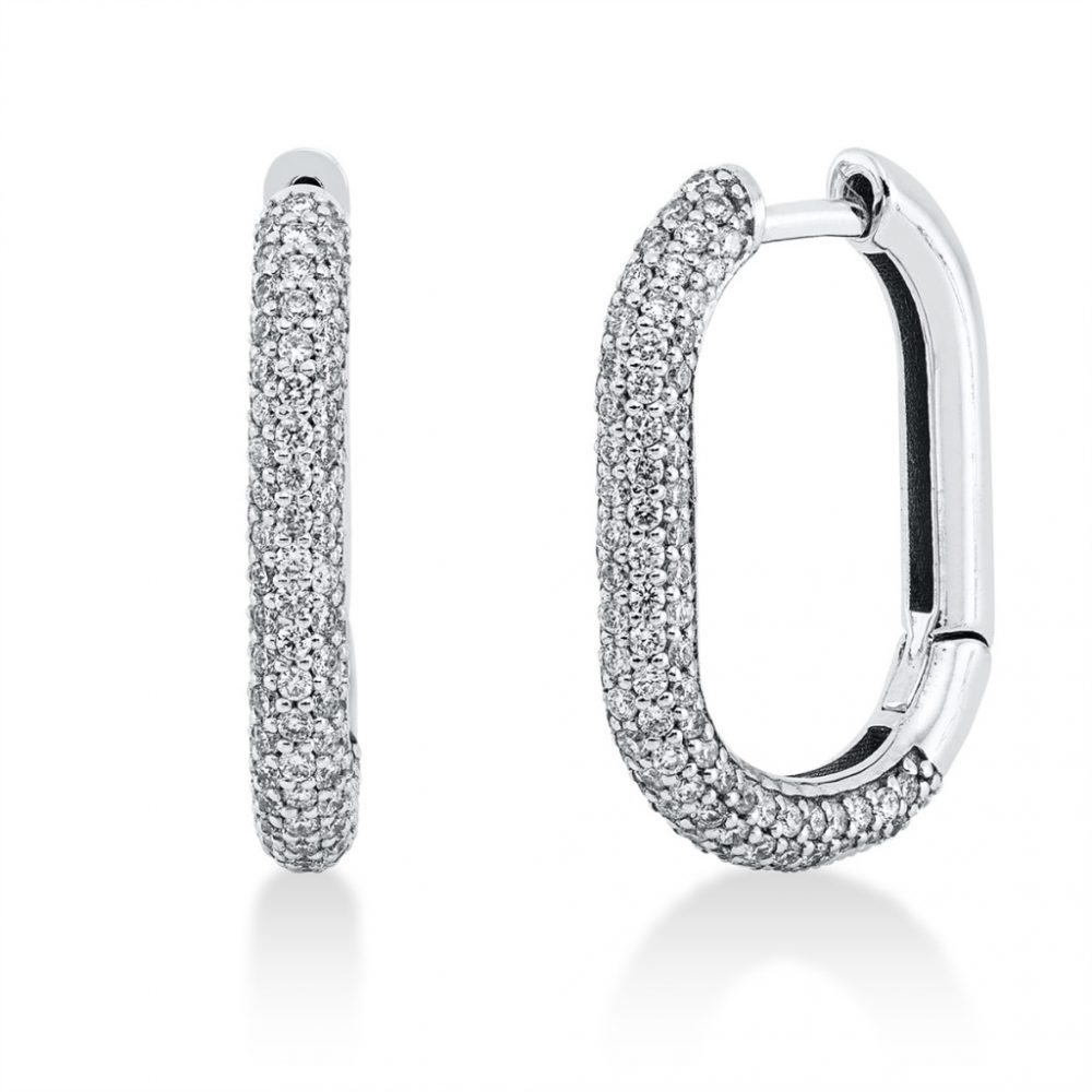 Whitegold Diamond Earrings