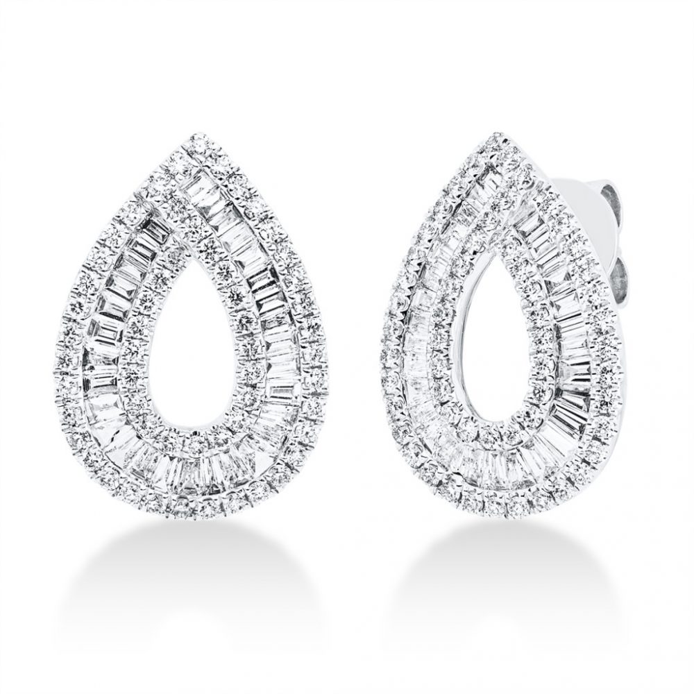 Whitegold Diamond Earrings