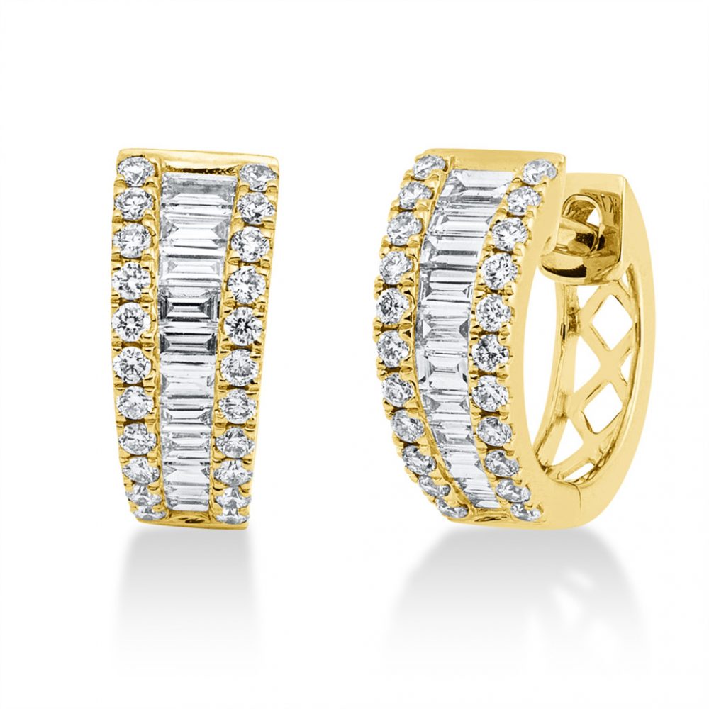 Yellowgold Diamond Earrings