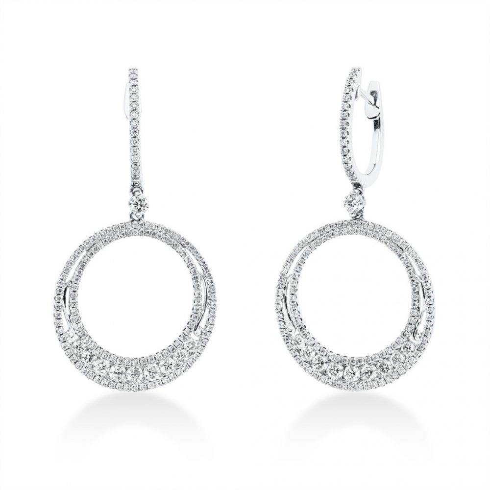 Whitegold Diamond Earrings