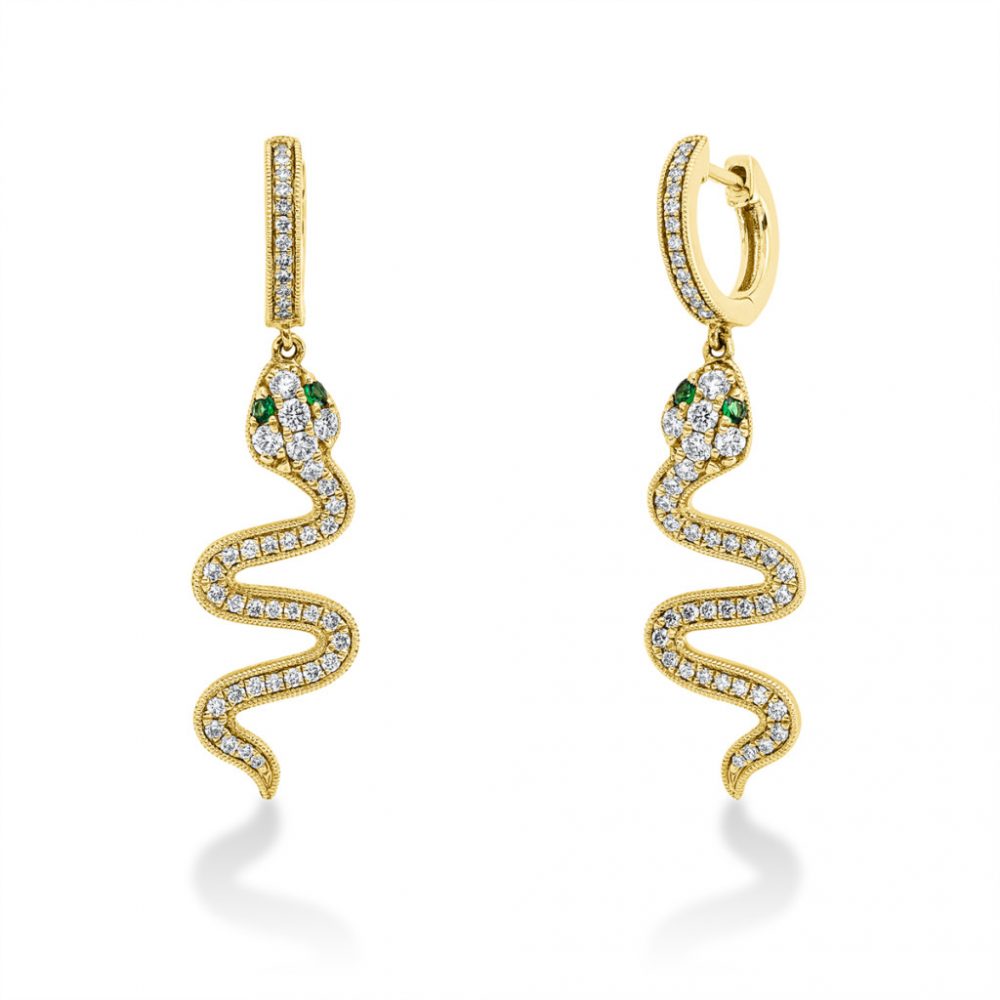 Yellowgold Tsavorite Earrings