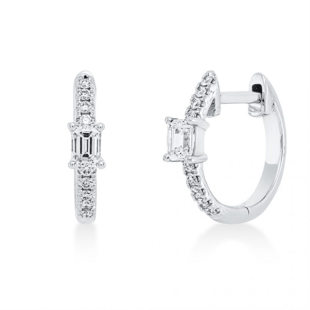 Whitegold Diamond Earrings