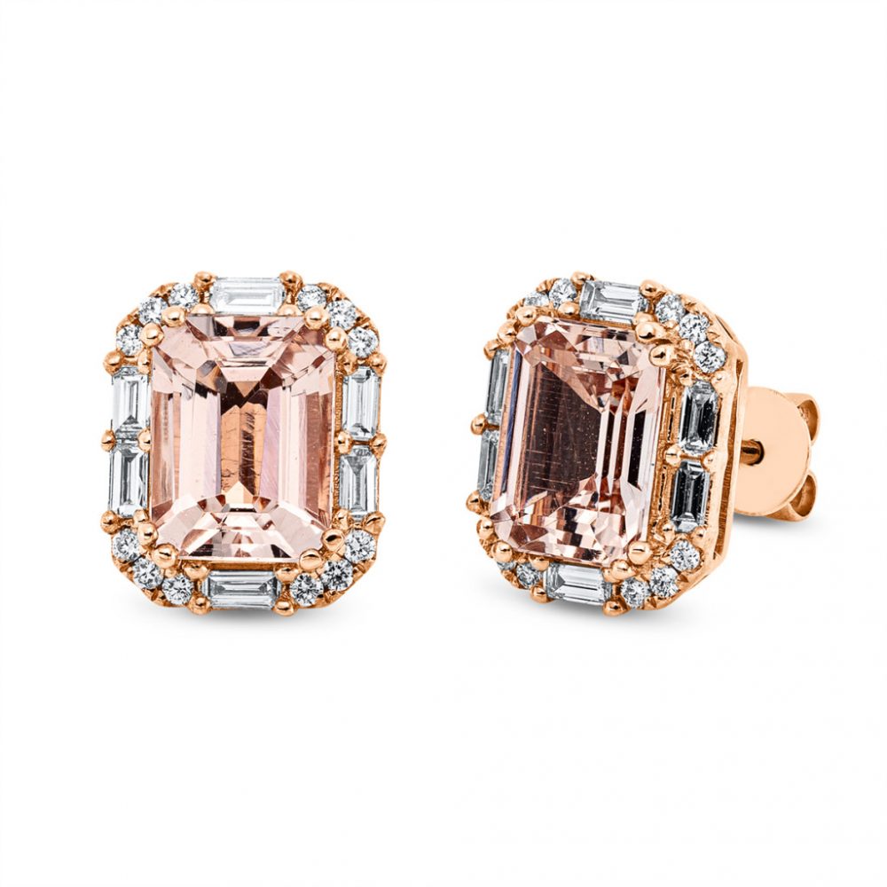 Redgold Morganite Earrings