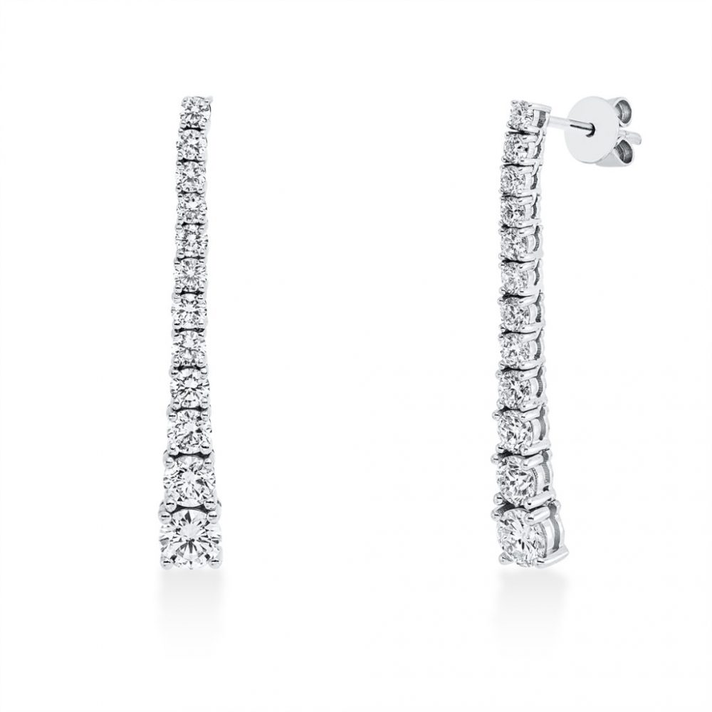 Whitegold Diamond Earrings