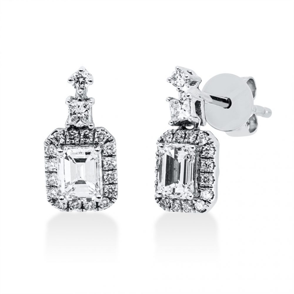 Whitegold Diamond Earrings