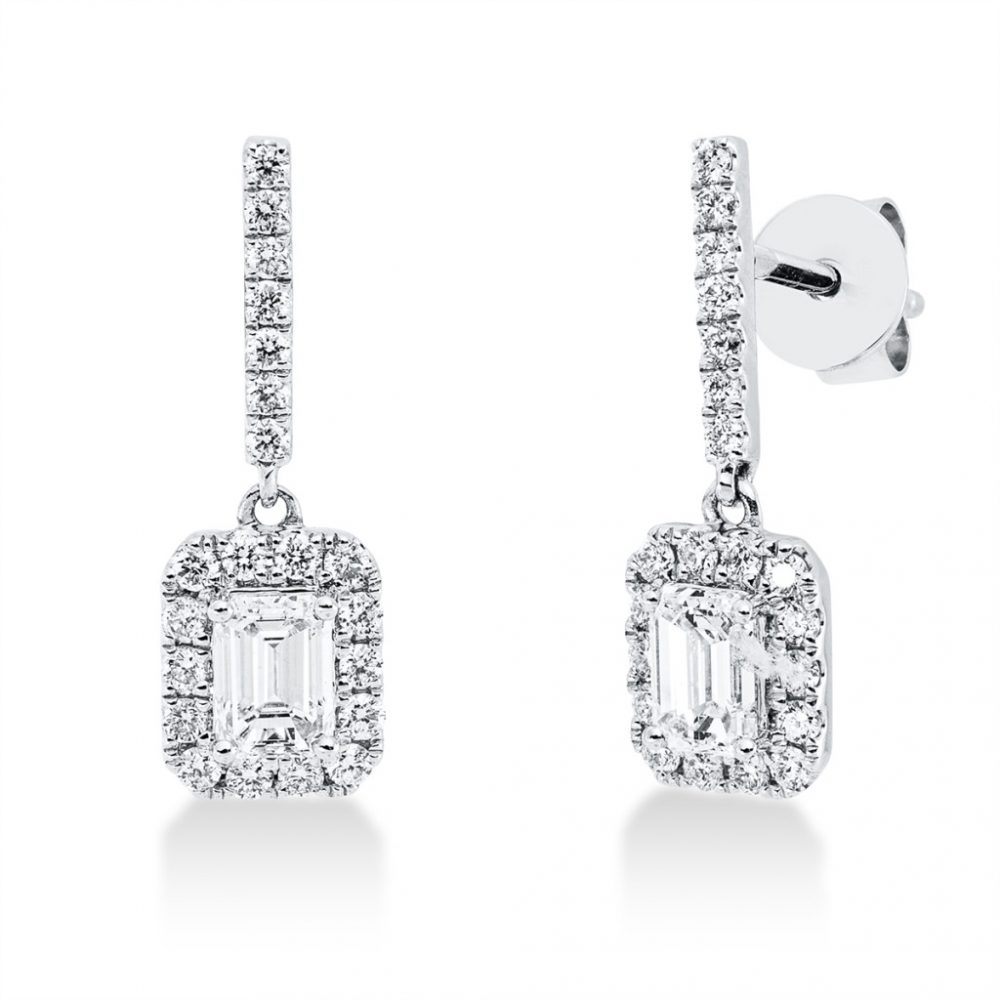 Whitegold Diamond Earrings