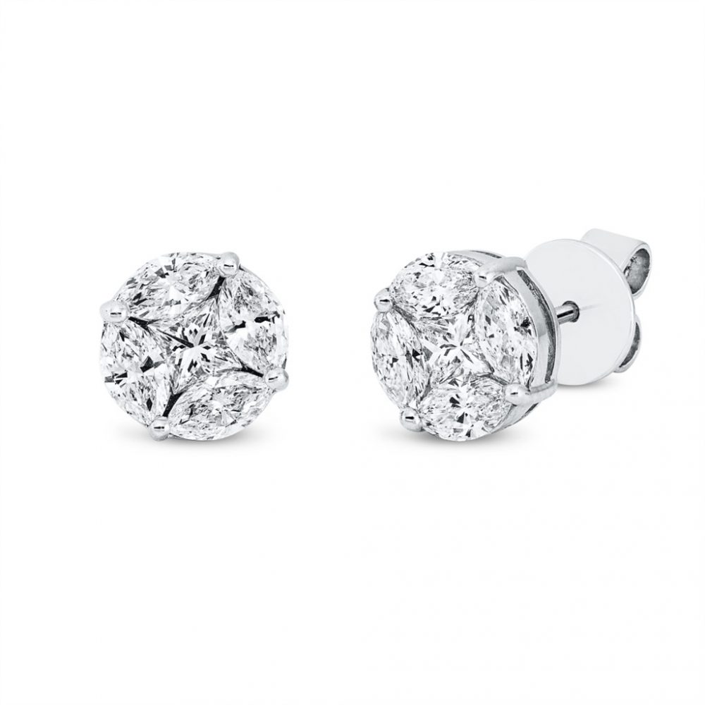 Whitegold Diamond Earrings