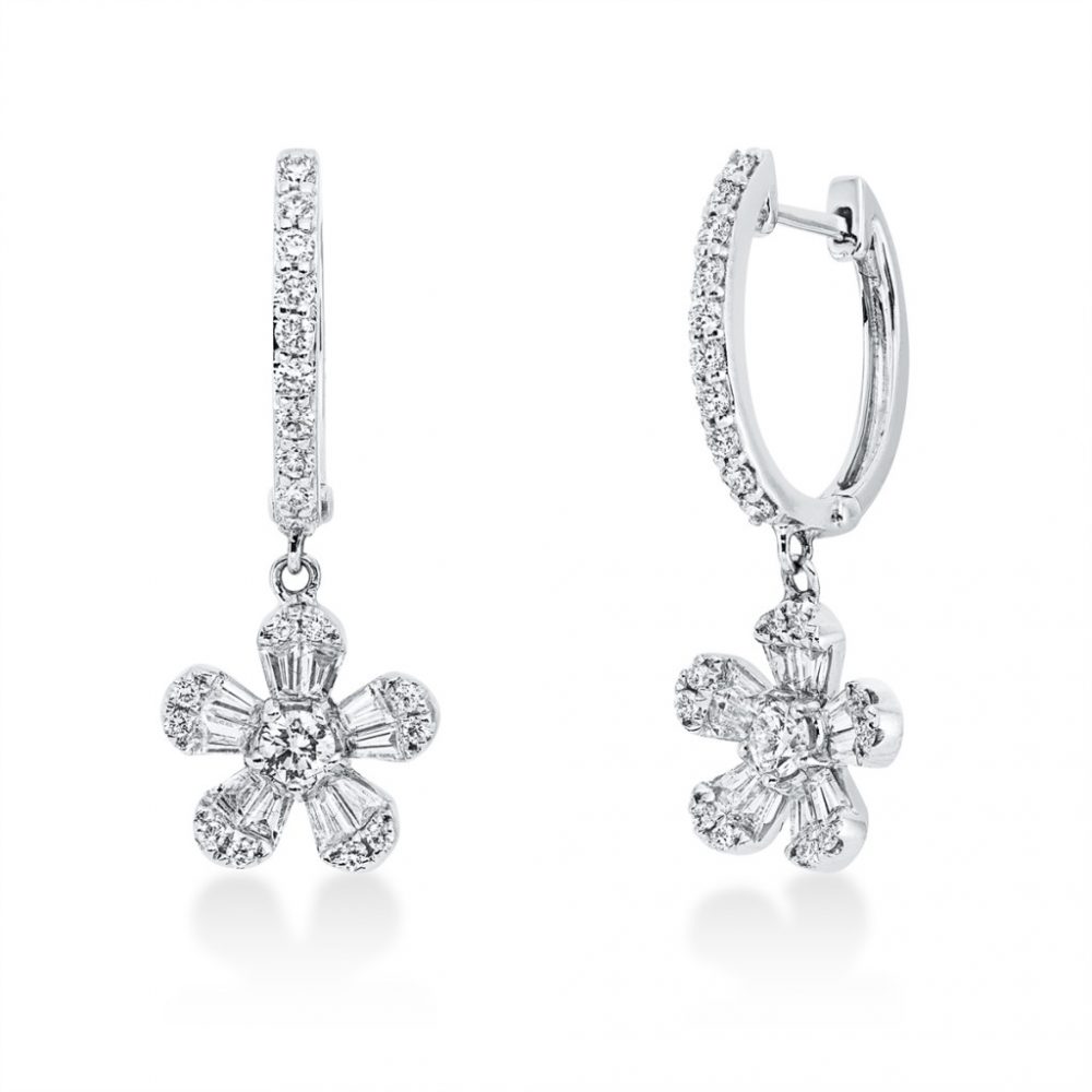 Whitegold Diamond Earrings