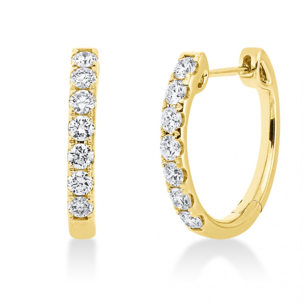 Yellowgold Diamond Earrings