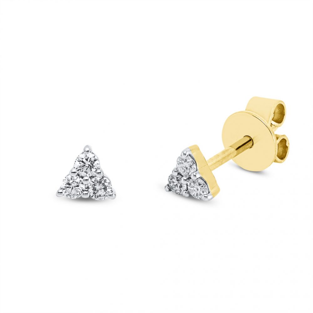 Yellowgold Diamond Earrings