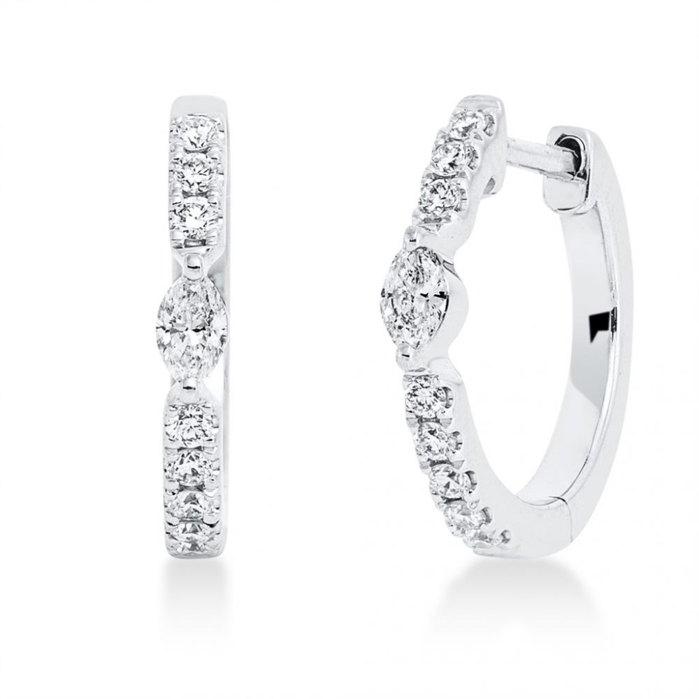 Whitegold Diamond Earrings