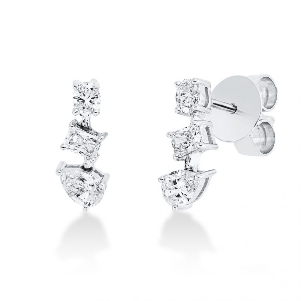 Whitegold Diamond Earrings