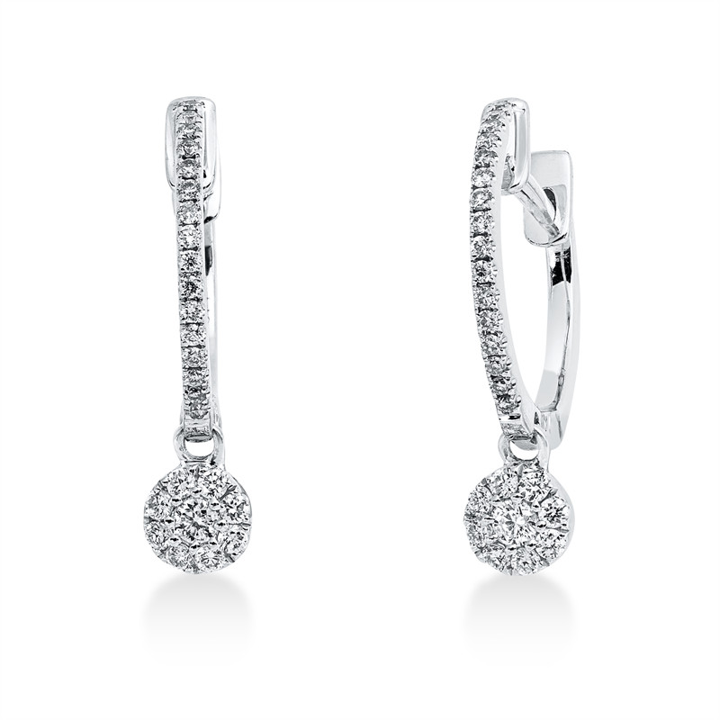 Whitegold Diamond Earrings