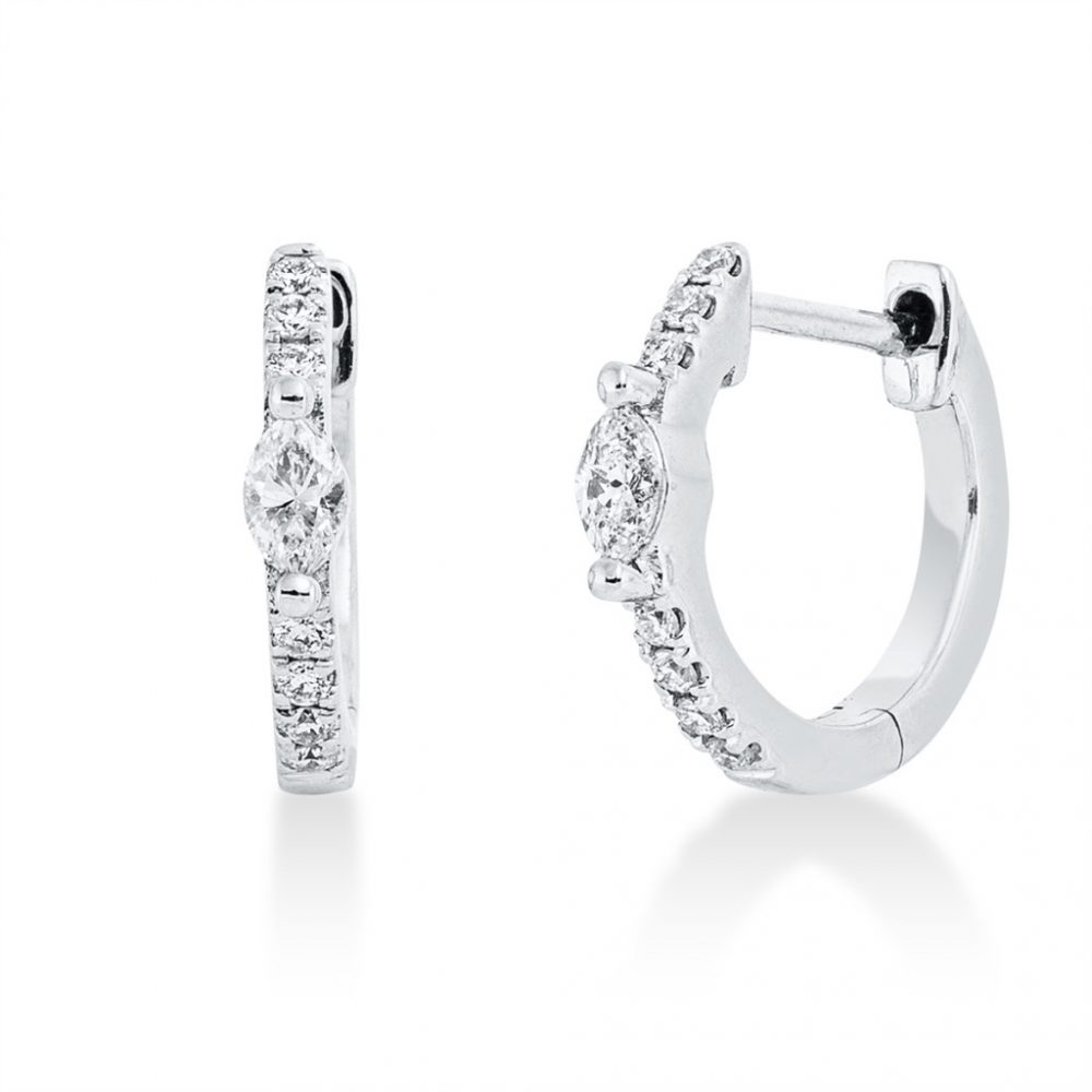 Whitegold Diamond Earrings