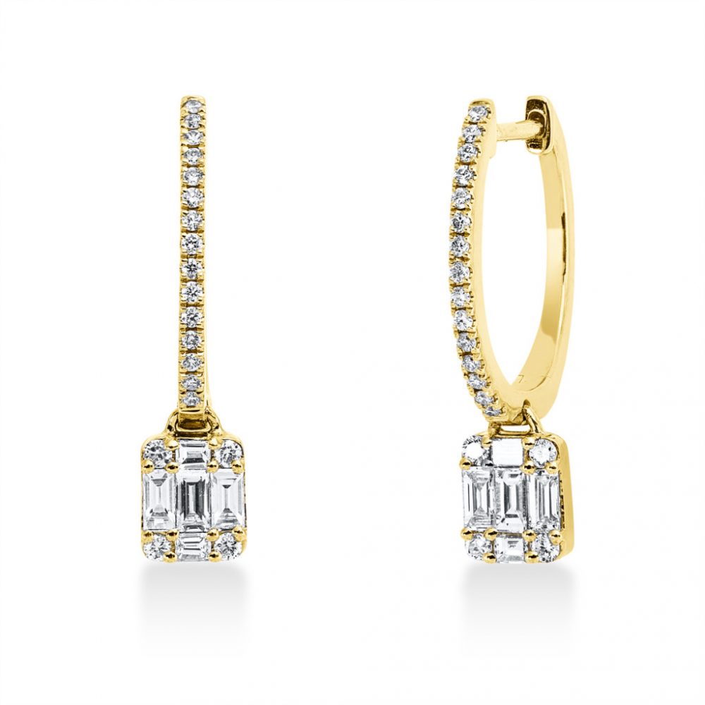 Yellowgold Diamond Earrings