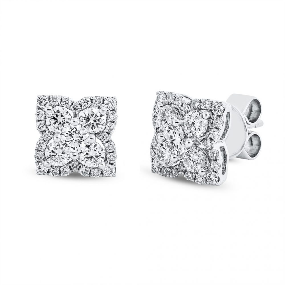 Whitegold Diamond Earrings