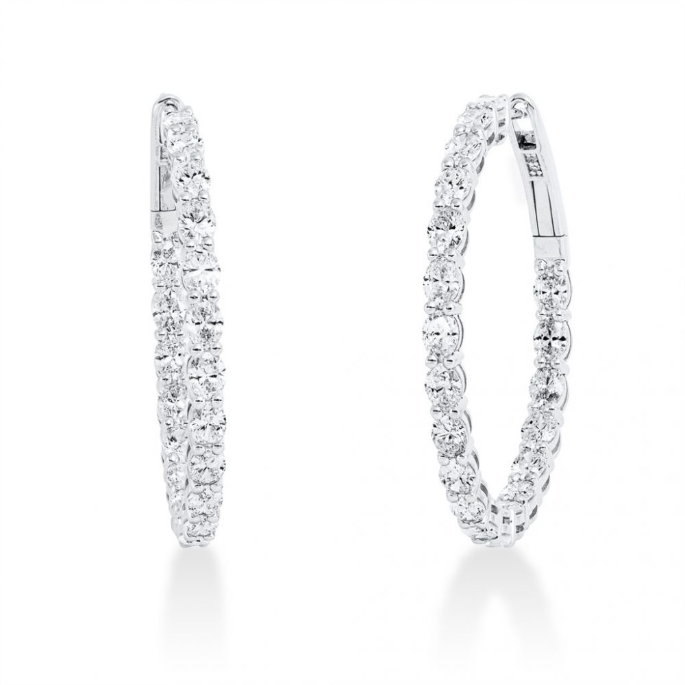 Whitegold Diamond Earrings