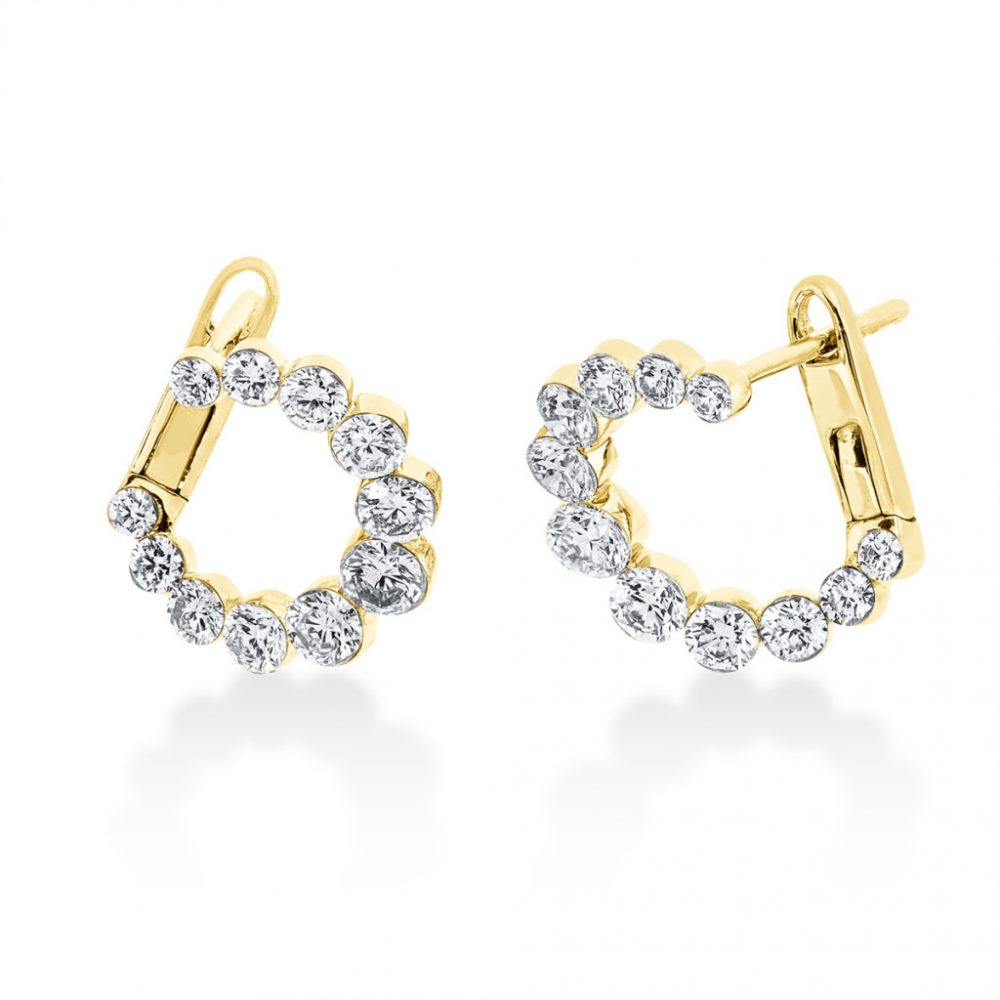 Yellowgold Diamond Earrings