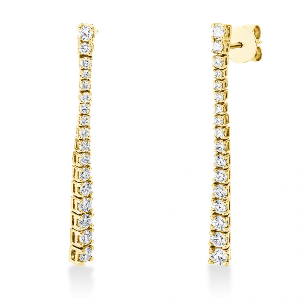 Yellowgold Diamond Earrings