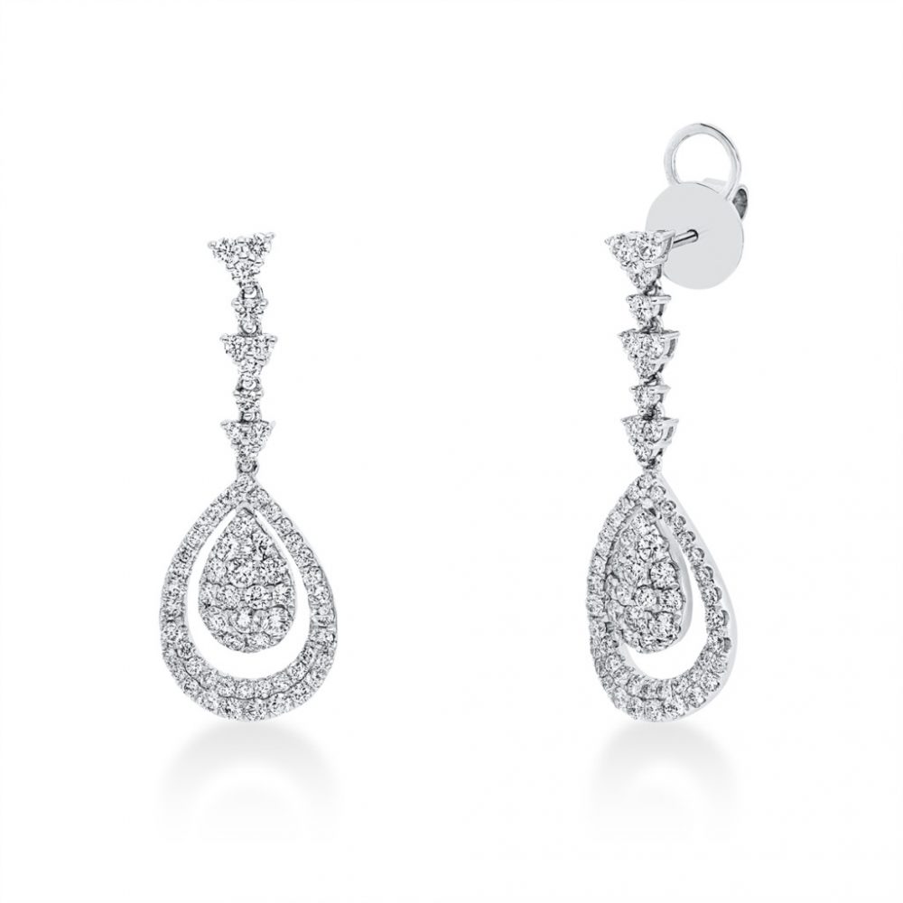 Whitegold Diamond Earrings