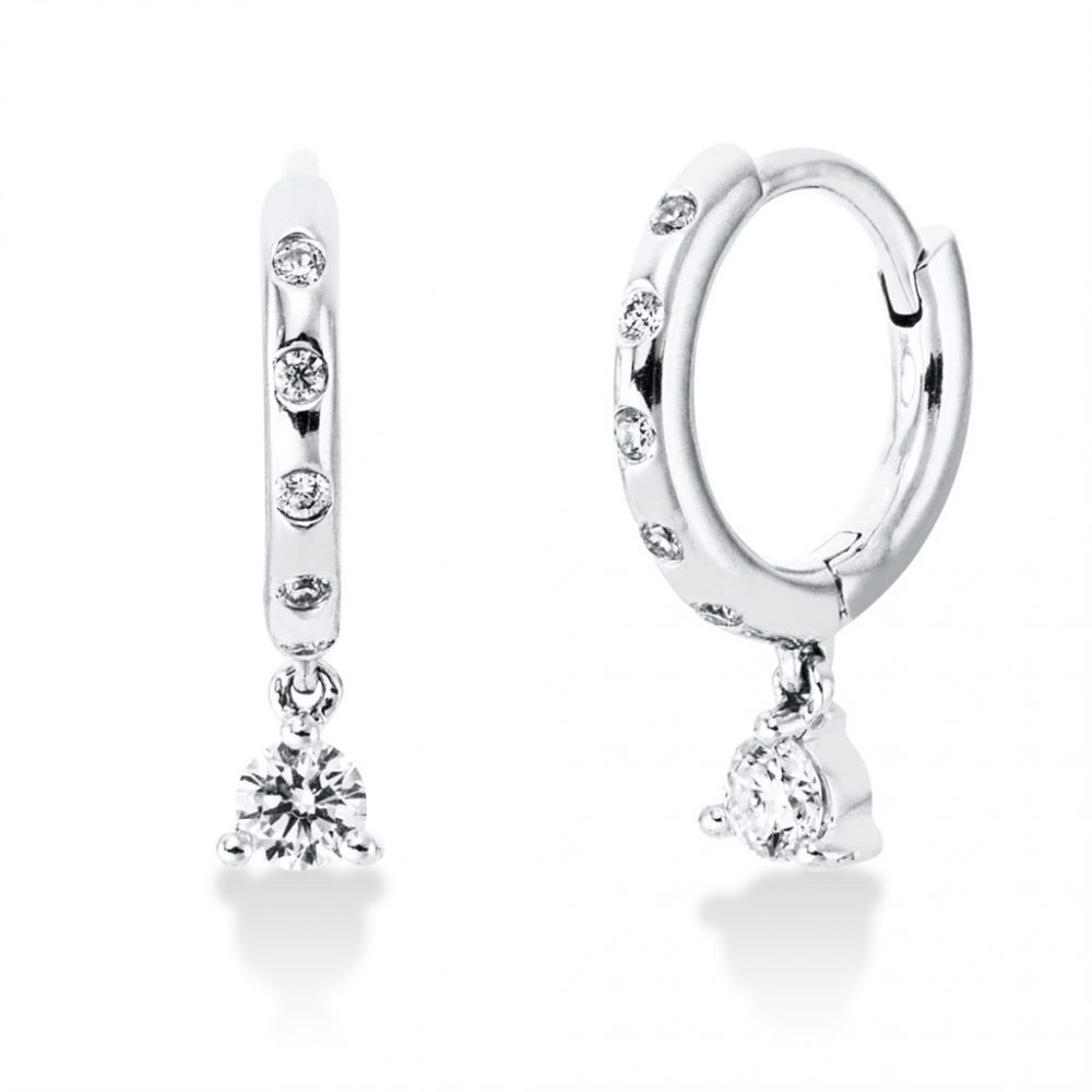 Whitegold Diamond Earrings