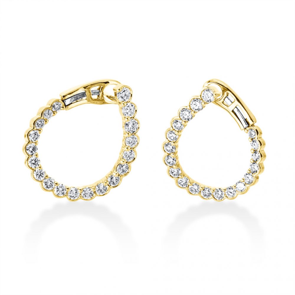 Yellowgold Diamond Earrings