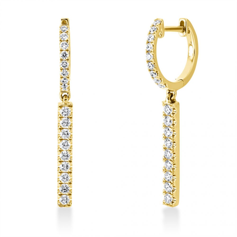 Yellowgold Diamond Earrings