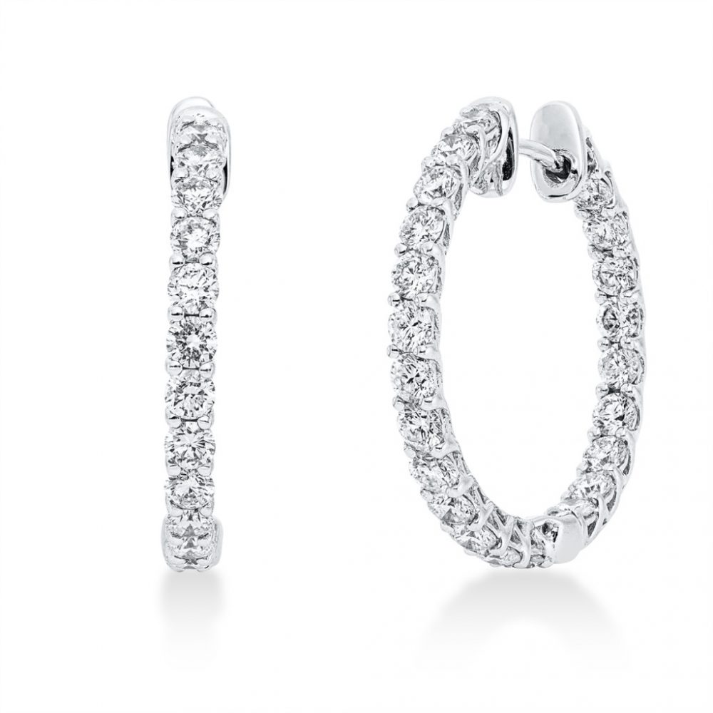 Whitegold Diamond Earrings