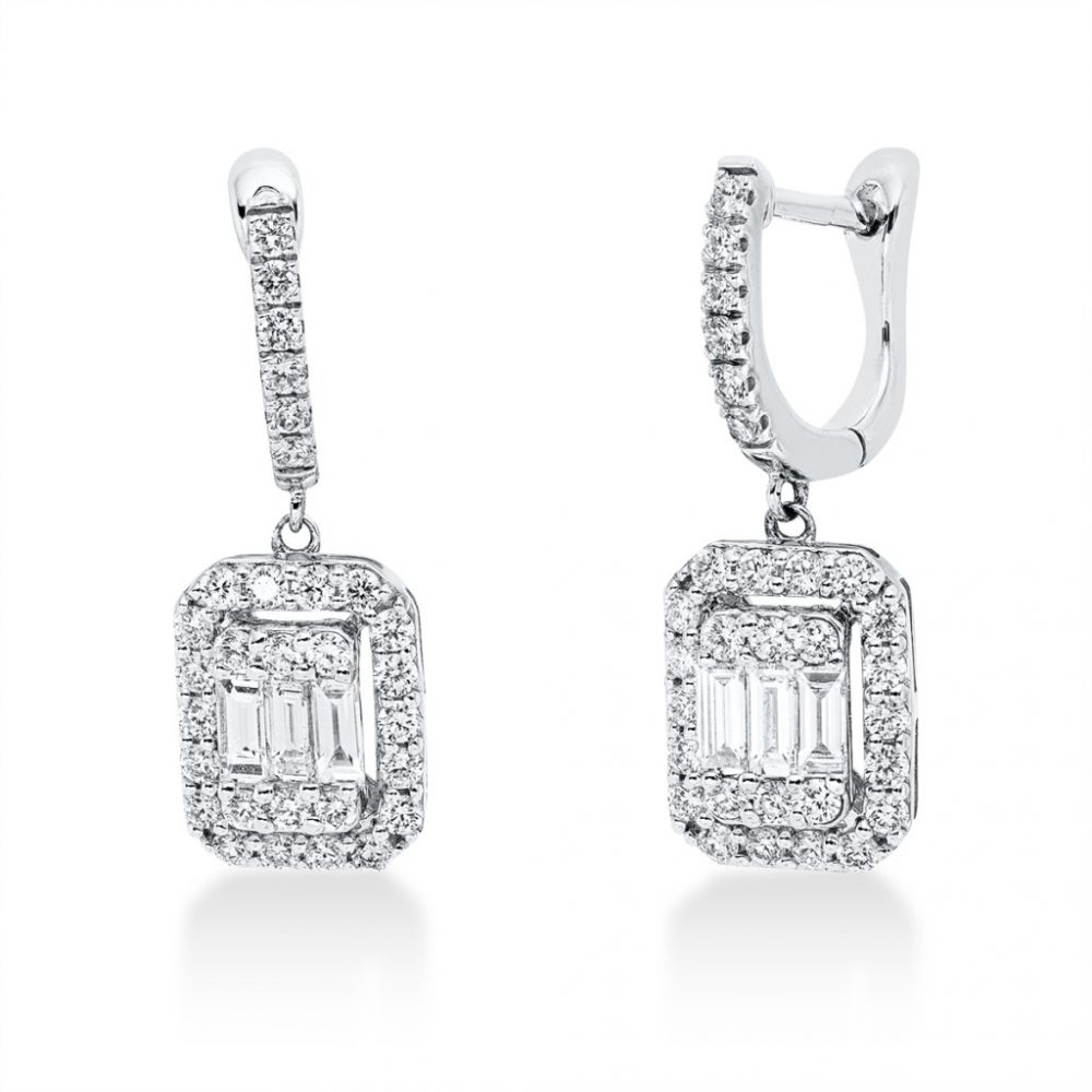 Whitegold Diamond Earrings