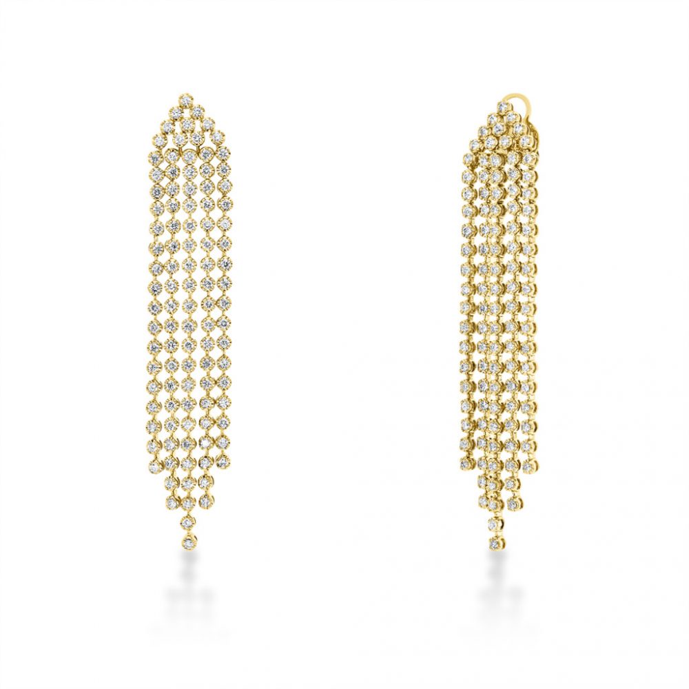 Yellowgold Diamond Earrings