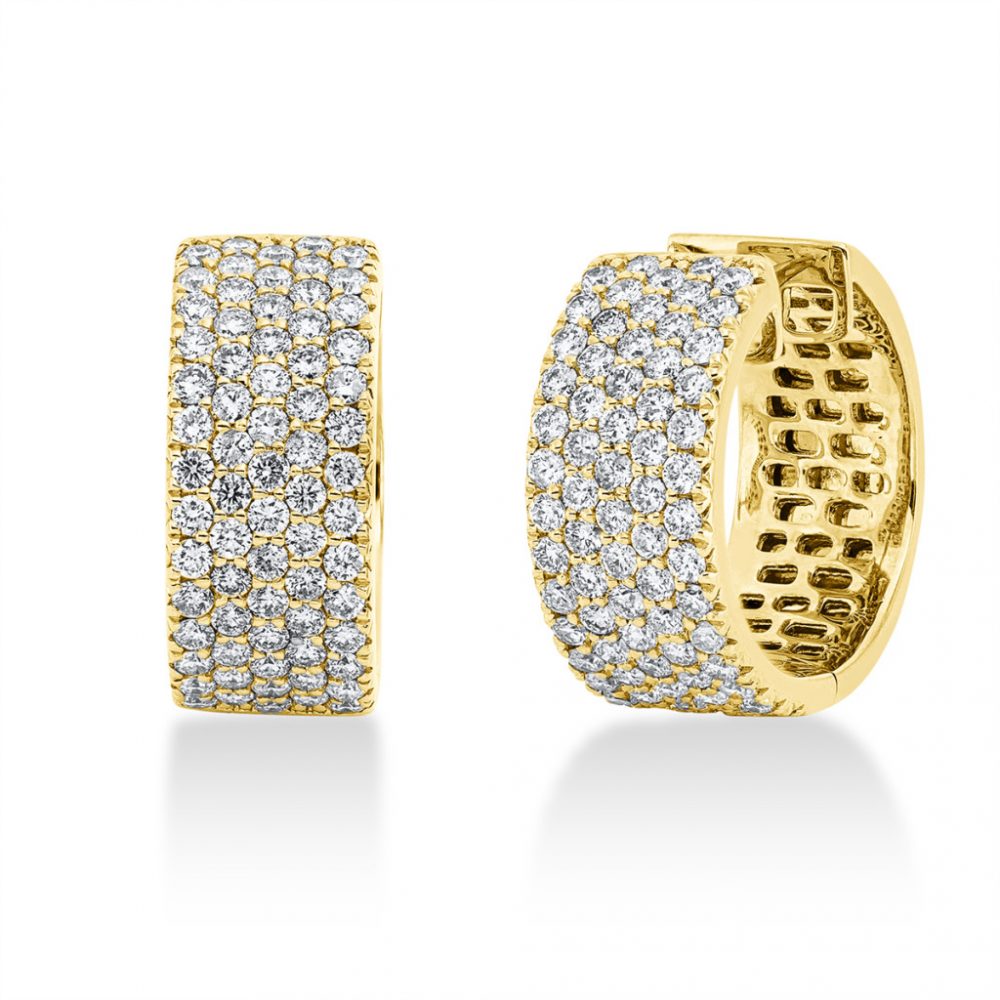 Yellowgold Diamond Earrings