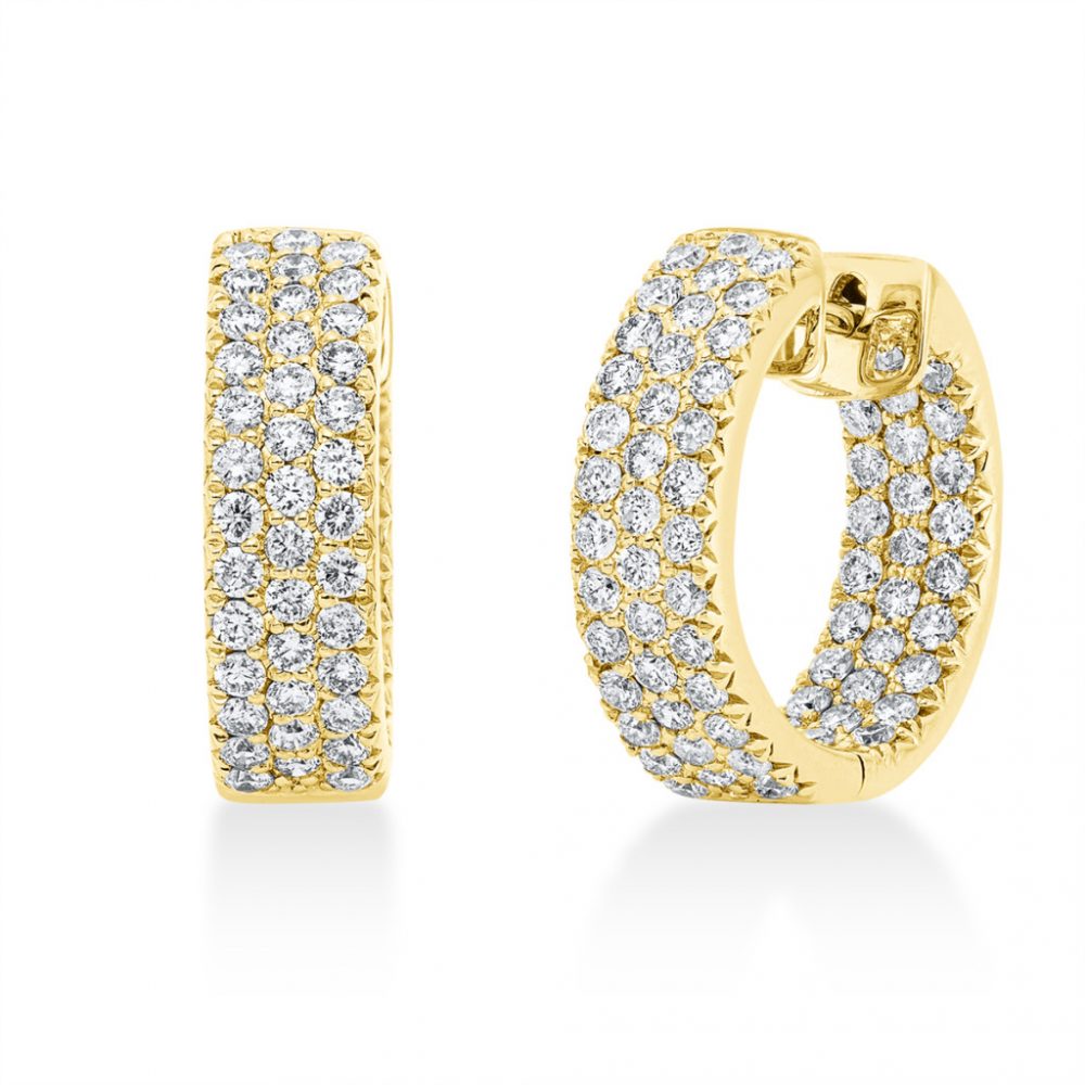 Yellowgold Diamond Earrings