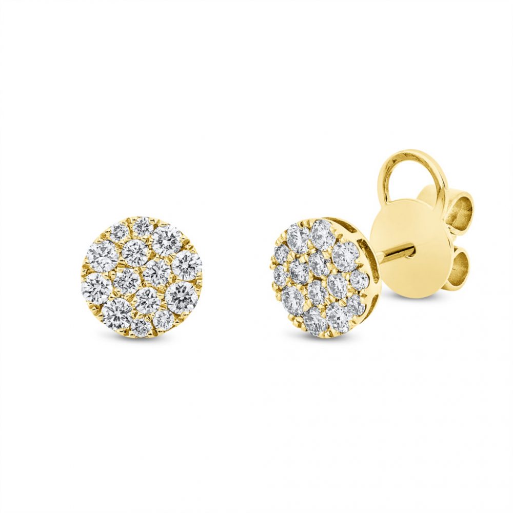 Yellowgold Diamond Earrings