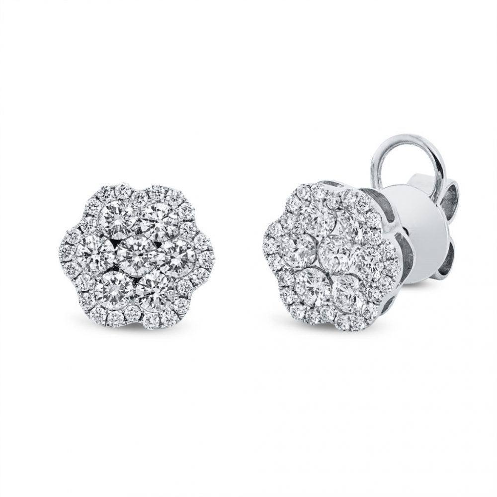 Whitegold Diamond Earrings