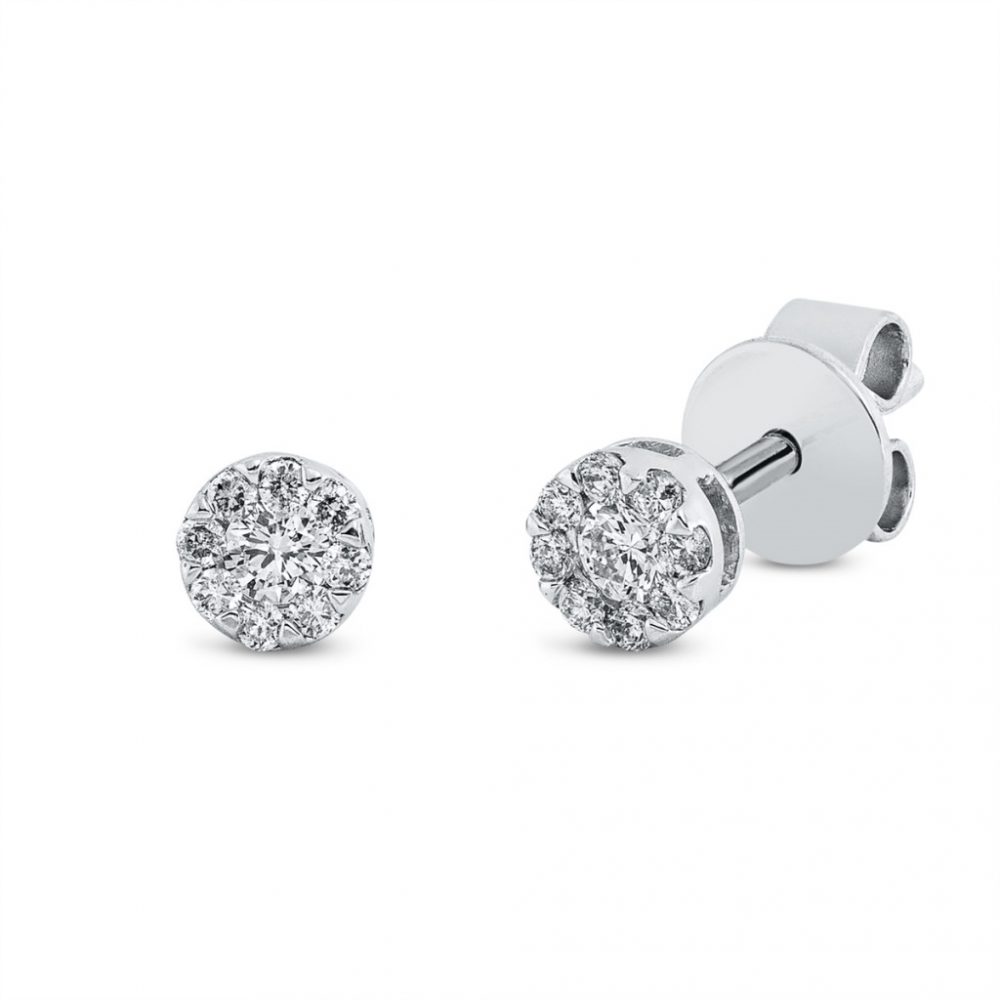 Whitegold Diamond Earrings