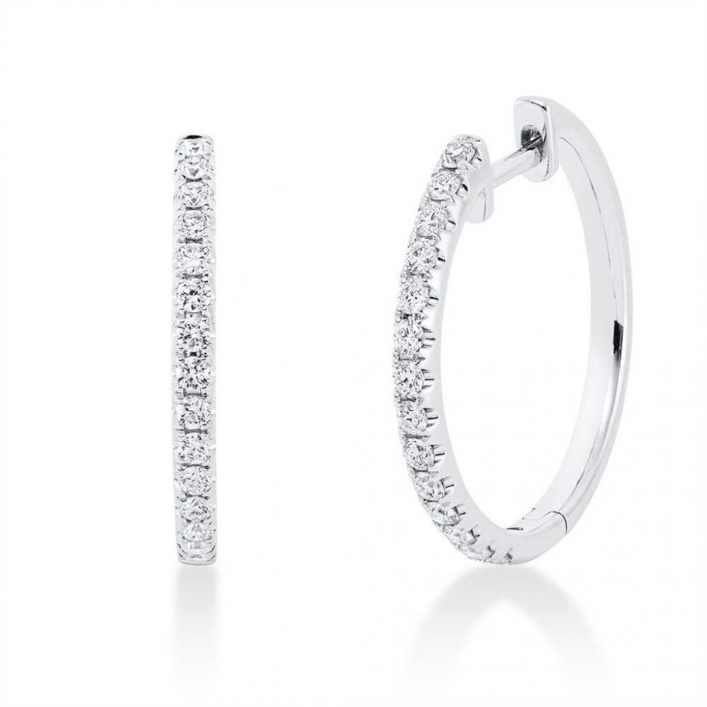 Whitegold Diamond Earrings