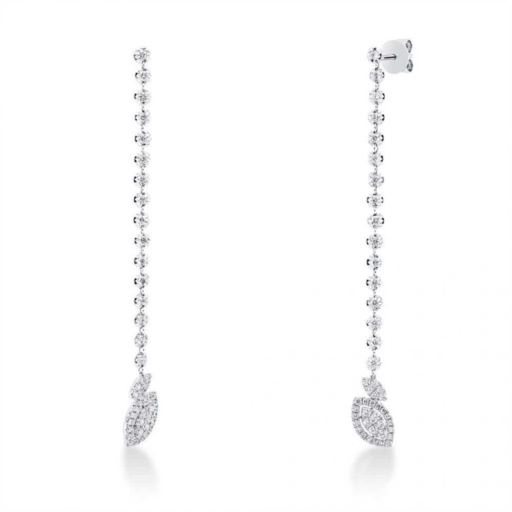 Whitegold Diamond Earrings