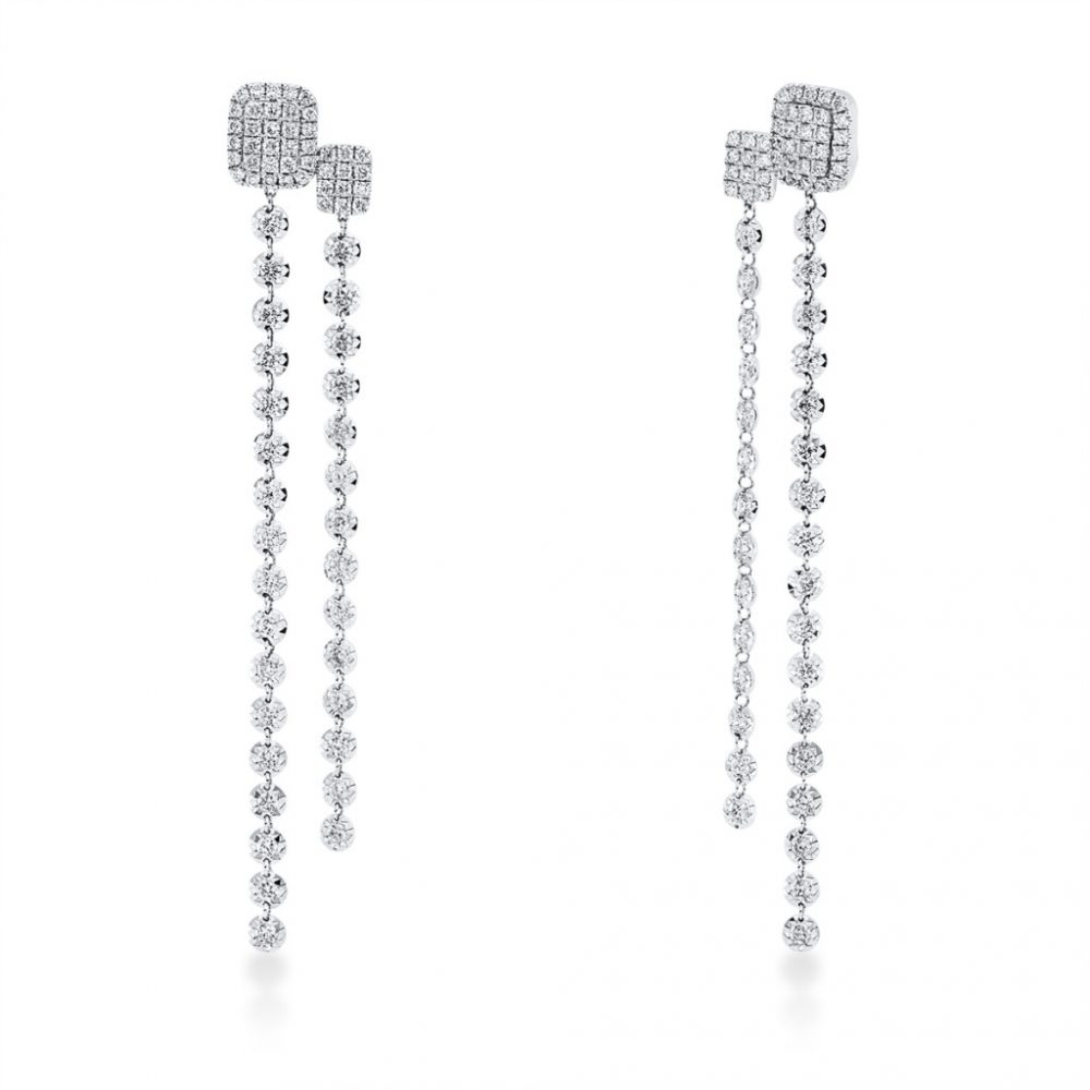 Whitegold Diamond Earrings