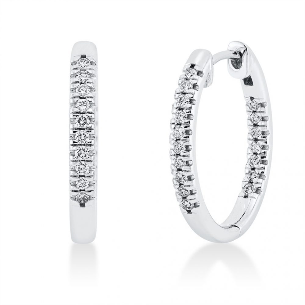 Whitegold Diamond Earrings