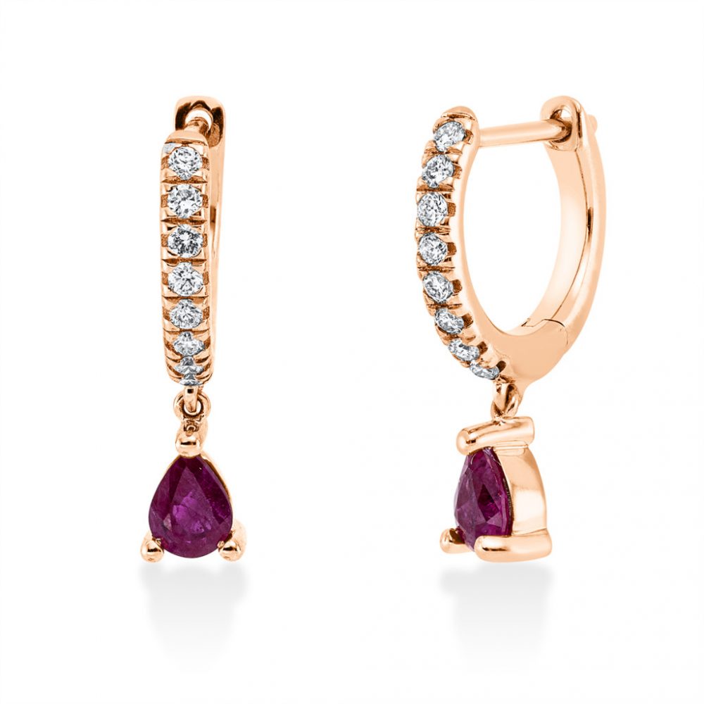 Redgold Ruby Earrings