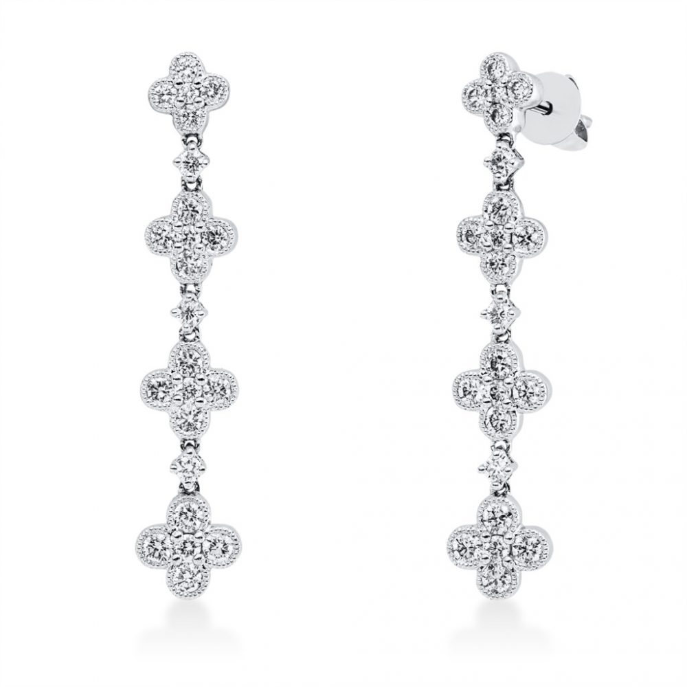 Whitegold Diamond Earrings