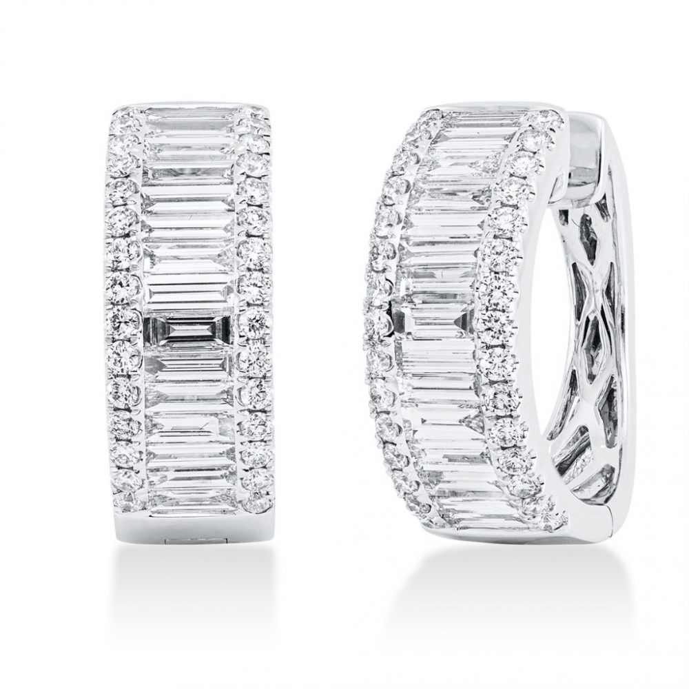 Whitegold Diamond Earrings