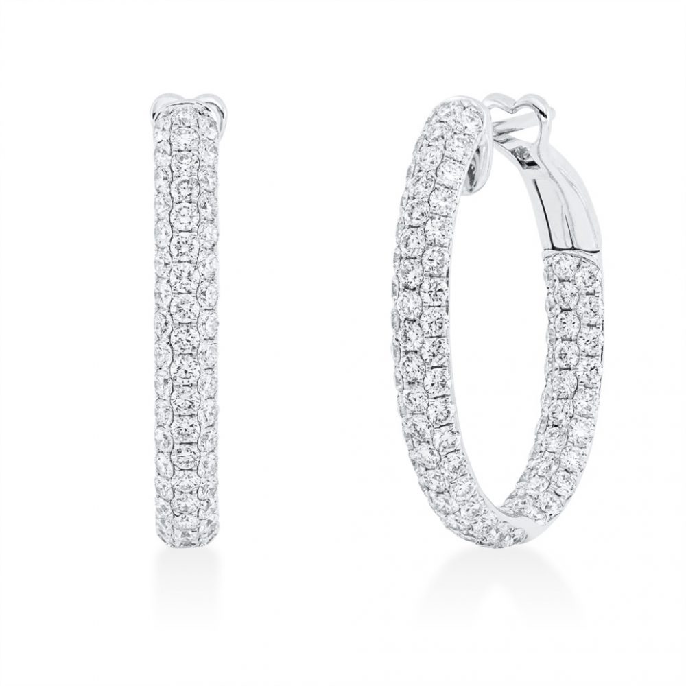 Whitegold Diamond Earrings