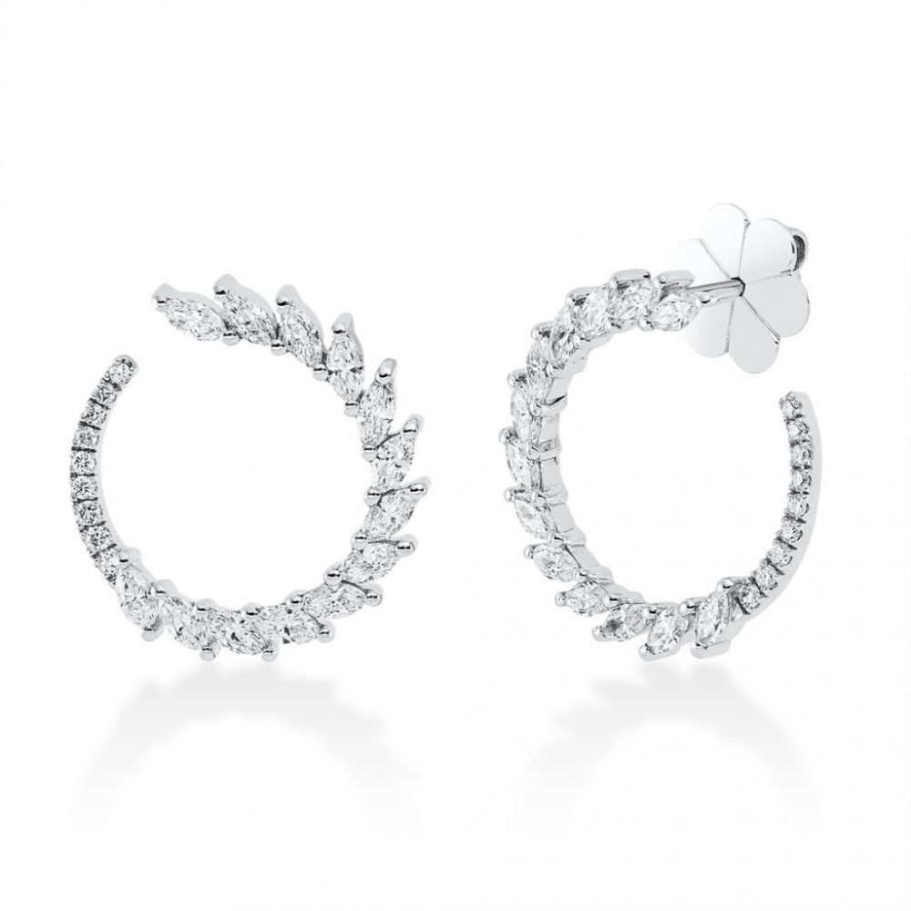 Whitegold Diamond Earrings