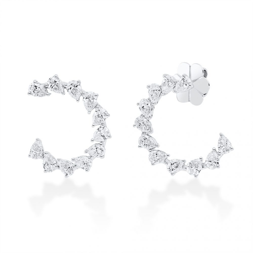 Whitegold Diamond Earrings