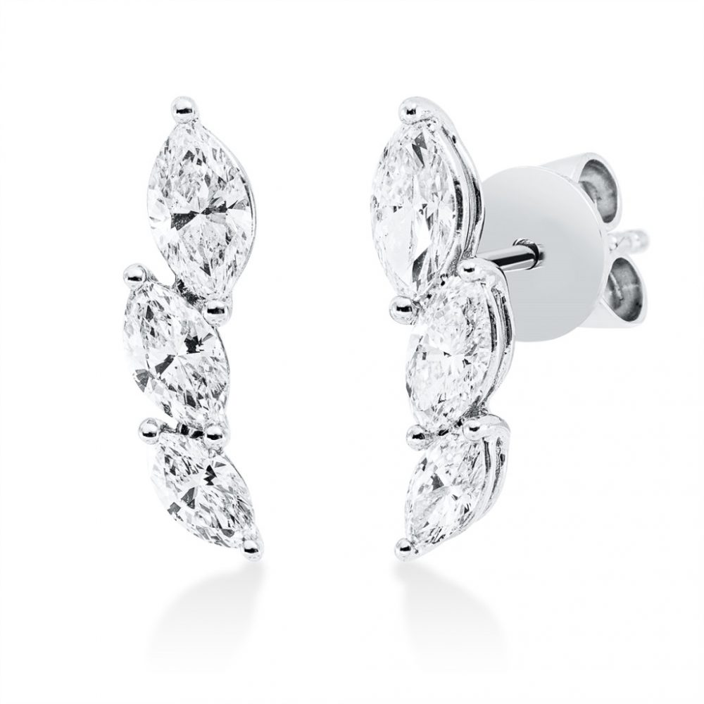 Whitegold Diamond Earrings