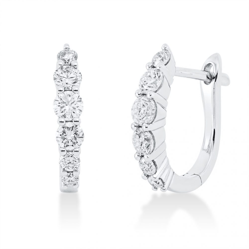 Whitegold Diamond Earrings